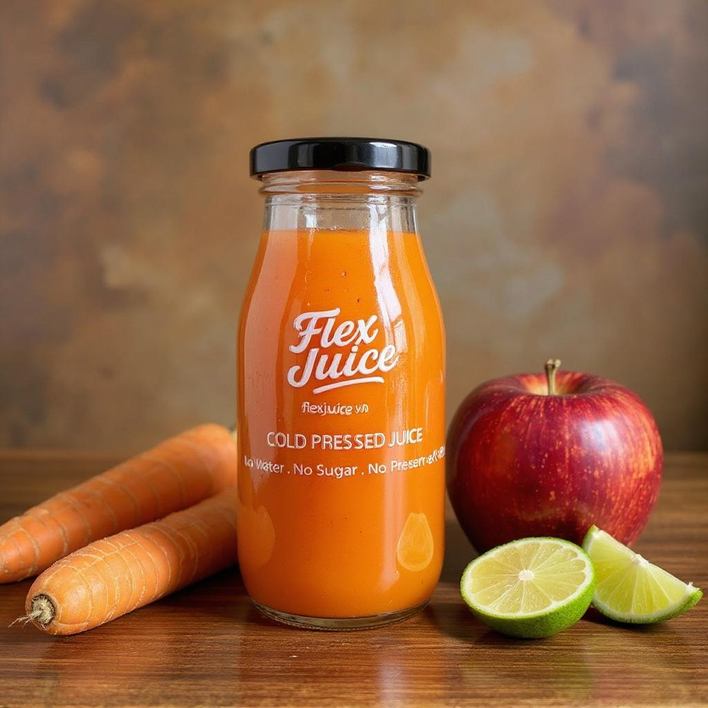 Nước ép cà rốt táo gừng